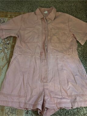 Light Pink Carpenter Style Jean Jumper